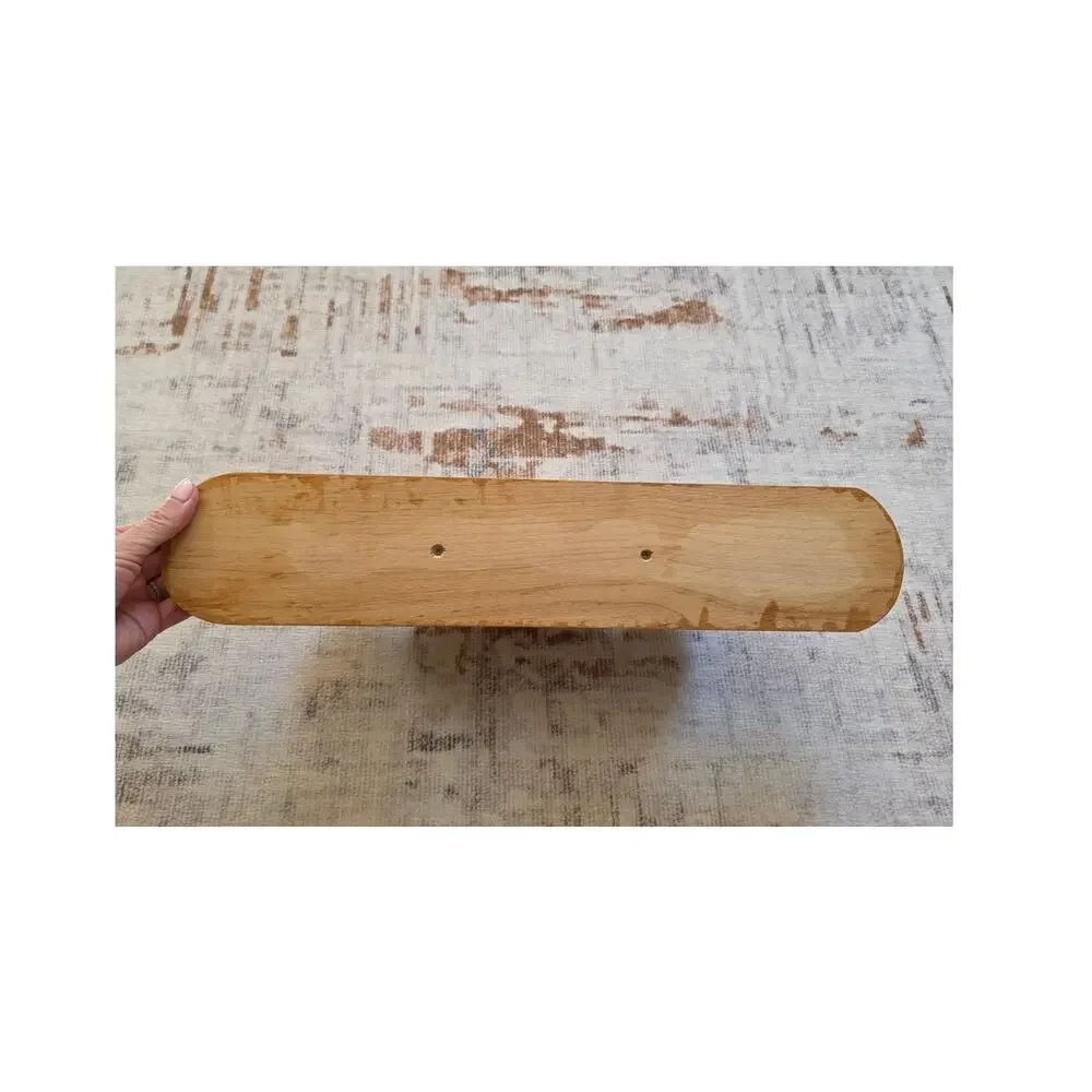VTG Homemade Handmade Wooden Hearts Candle Holder Rustic Primitive Wedding READ